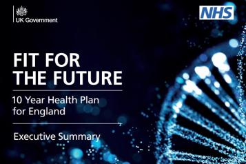 Screenshot of the NHS 10 year Plan